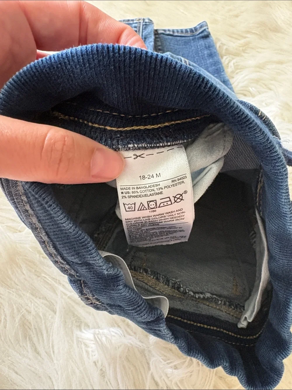 Old Navy Boys Blue Distressed Pull-On Jeans